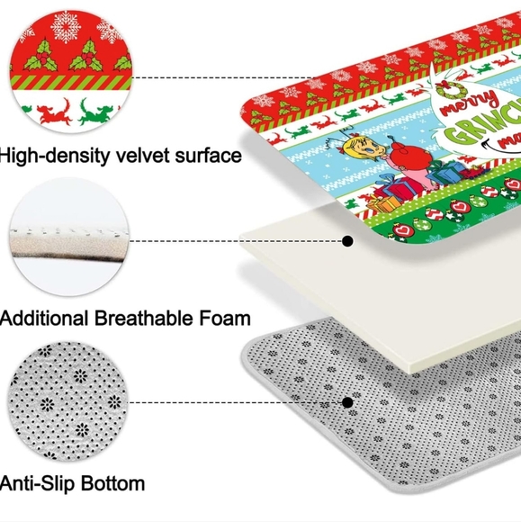 Grinch bathroom set 4 pc - Picture 2 of 7